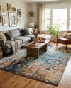 Venetian Tapestry Collection Area Rug - Murano Rectangle Blue  lifestyle 19