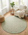 Urban Oasis Rugs Collection Area Rug -  Rooftop (Green) Round Green  lifestyle 18