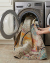 Chromatic Oasis Collection Area Rug -  Fresco Round Multi  lifestyle 52