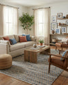 Osian Looms Collection Area Rug - Mumbai Rectangle Navy Blue  lifestyle 10