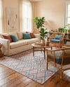 Urban Oasis Rugs Collection Area Rug -  Boulevard (Pink and Aqua) Rectangle Pink and Aqua  lifestyle 15