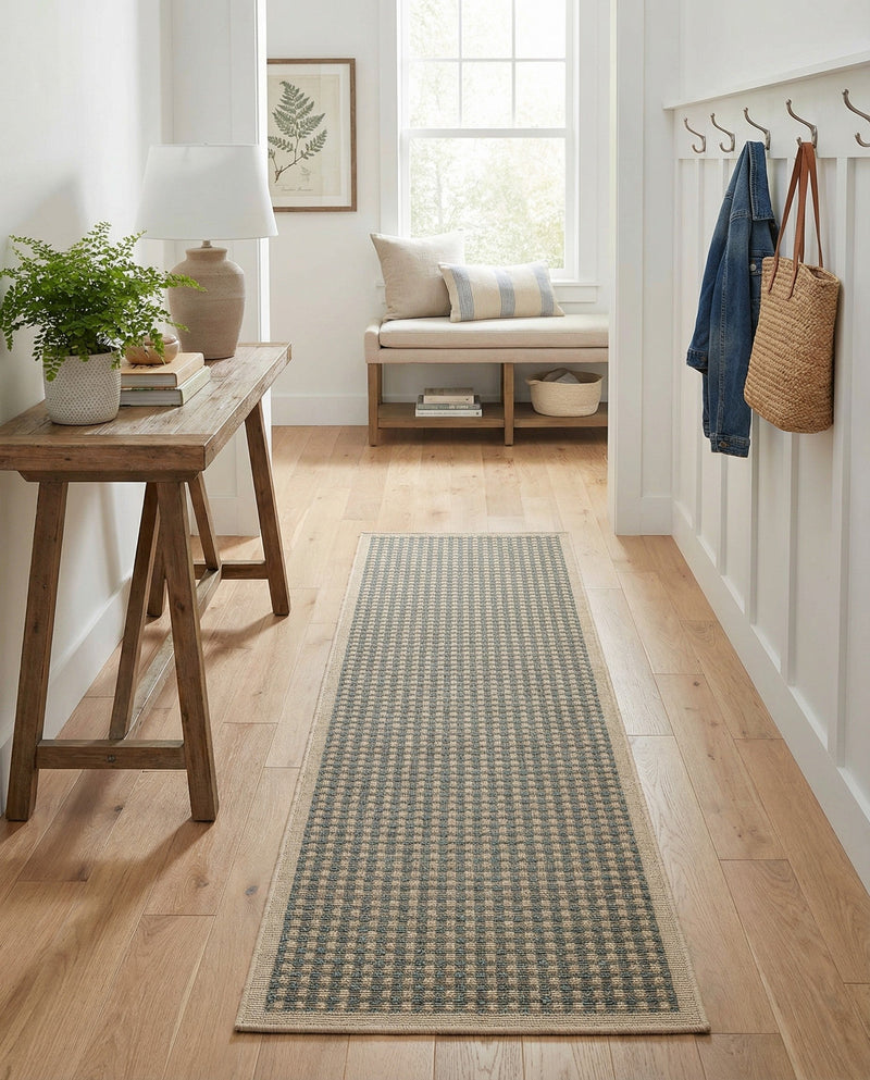 Terrace Fringe Collection Area Rug - Patio Runner Brown  lifestyle 67