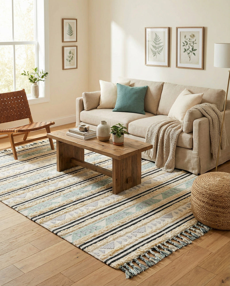 Sonoran Collection Area Rug - Montezuma Rectangle Aquamarine  lifestyle 22