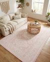 Tribal Terrace Treasures Collection Area Rug -  Incan Isle (Pink) Rectangle Pink  lifestyle 11