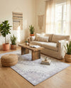 Heritage Elegance Collection Area Rug -  Winterthur (white Gray) Rectangle white Gray  lifestyle 5