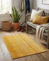 Jewel Oasis Collection Area Rug - Sapphire (Yellow) Rectangle Yellow  lifestyle 3