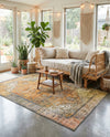 Heritage Elegance Collection Area Rug -  Windsor (Yellow) Rectangle Yellow  lifestyle 9