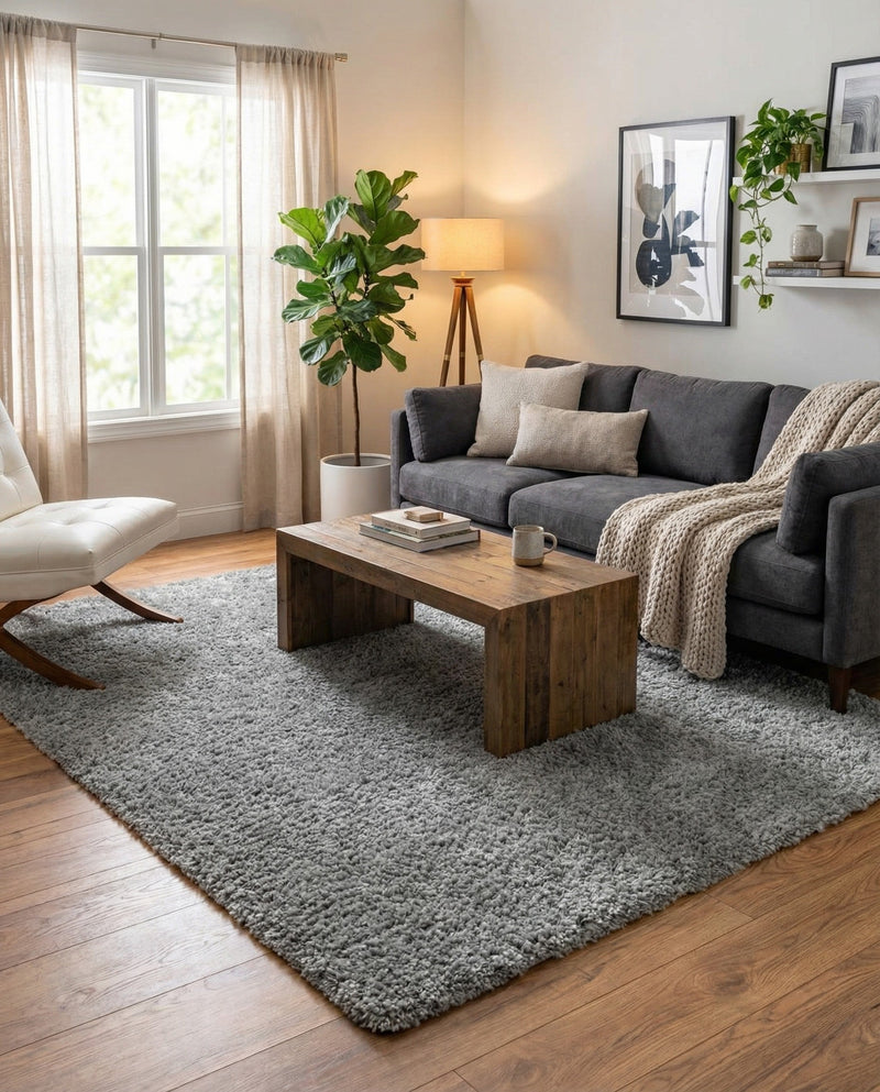 Alpine Plush Collection Area Rug -  Cortina (Sterling) Rectangle Sterling  lifestyle 6
