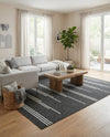 Urban Terrace Collection Area Rug -  Brooklyn Rectangle Black and White  lifestyle 19