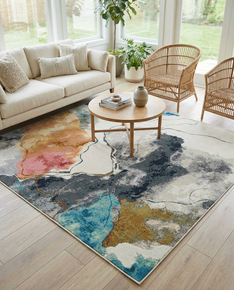 Urban Terrace Collection Area Rug -  Arbor Square Multi  lifestyle 74