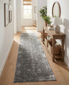 Riviera Elegance Collection Area Rug - Antibes (Dark Gray) Runner Dark Gray  lifestyle 82