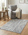 Cascade Range Collection Area Rug - Hood (Gray) Rectangle Gray  lifestyle 12