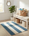 Martha's Vineyard Blueprints Collection Area Rug - Edgartown Rectangle Sky blue  lifestyle 58