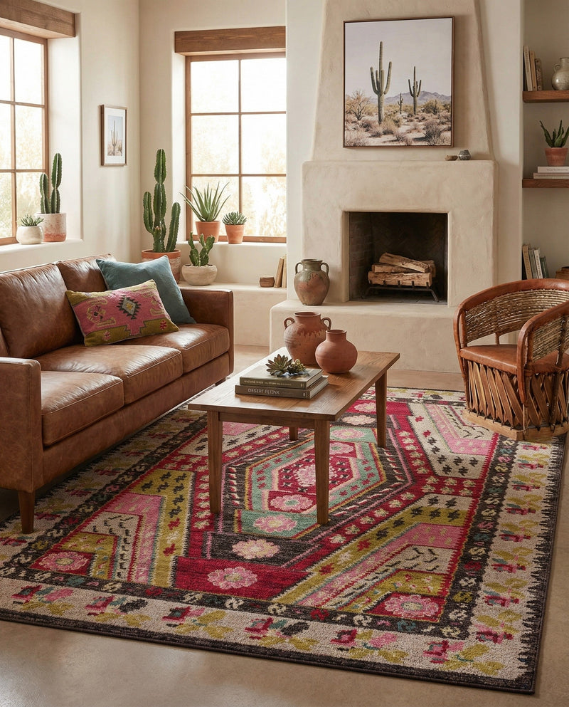 Sedona Vista Collection Area Rug -  Anasazi Rectangle Multi  lifestyle 20