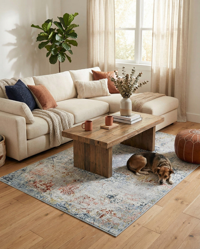 Aegean Elegance Washables Collection Area Rug -  Serifos Rectangle Multi  lifestyle 58