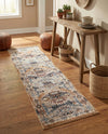 Desert Modern Eco Rug Series Collection Area Rug -  Navajo Runner Khaki Gray  lifestyle 55