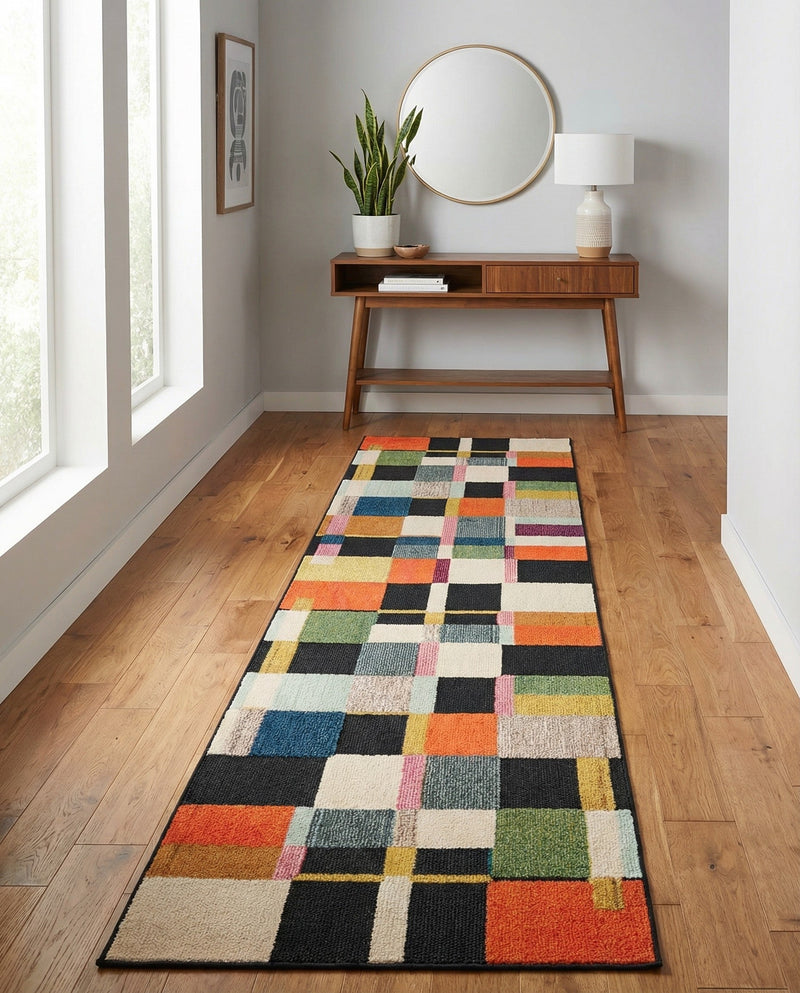 Outdoor Marrakesh Collection Area Rug -  Tangier Runner Multi  lifestyle 47