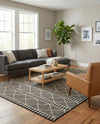 Savannah Pergola Collection Area Rug -  Glade Rectangle Black  lifestyle 8