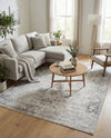 Riviera Elegance Collection Area Rug - Antibes (Gray) Rectangle Gray  lifestyle 13