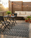 Garden Lattice Charm Collection Area Rug -  Pergola (Charcoal) Rectangle Charcoal  lifestyle 7