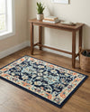Isfahan Elegance Collection Area Rug - Naghsh-e Jahan (Navy Blue) Rectangle Navy Blue  lifestyle 19