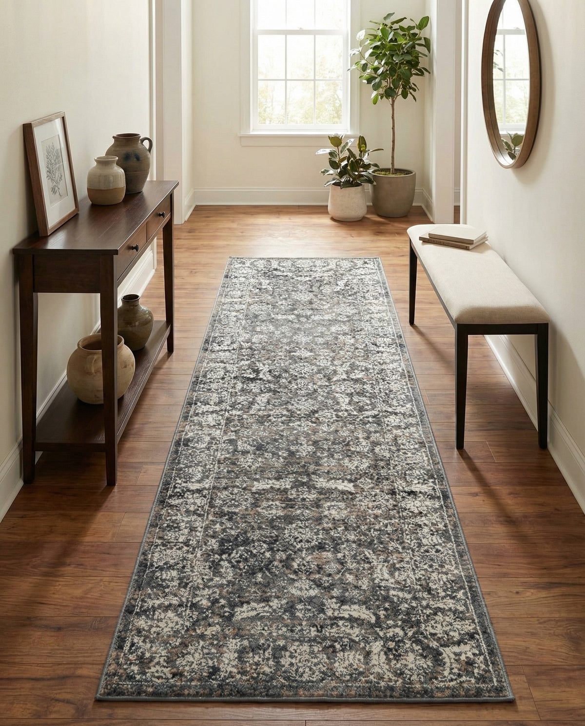Metro Heights Collection Area Rug -  Astoria Runner Navy Blue  lifestyle 124