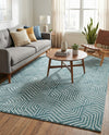 Aravalli Collection Area Rug - Udaipur Rectangle Aegean Blue  lifestyle 22