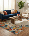 Chromatic Oasis Collection Area Rug -  Twilight Rectangle Multi  lifestyle 20