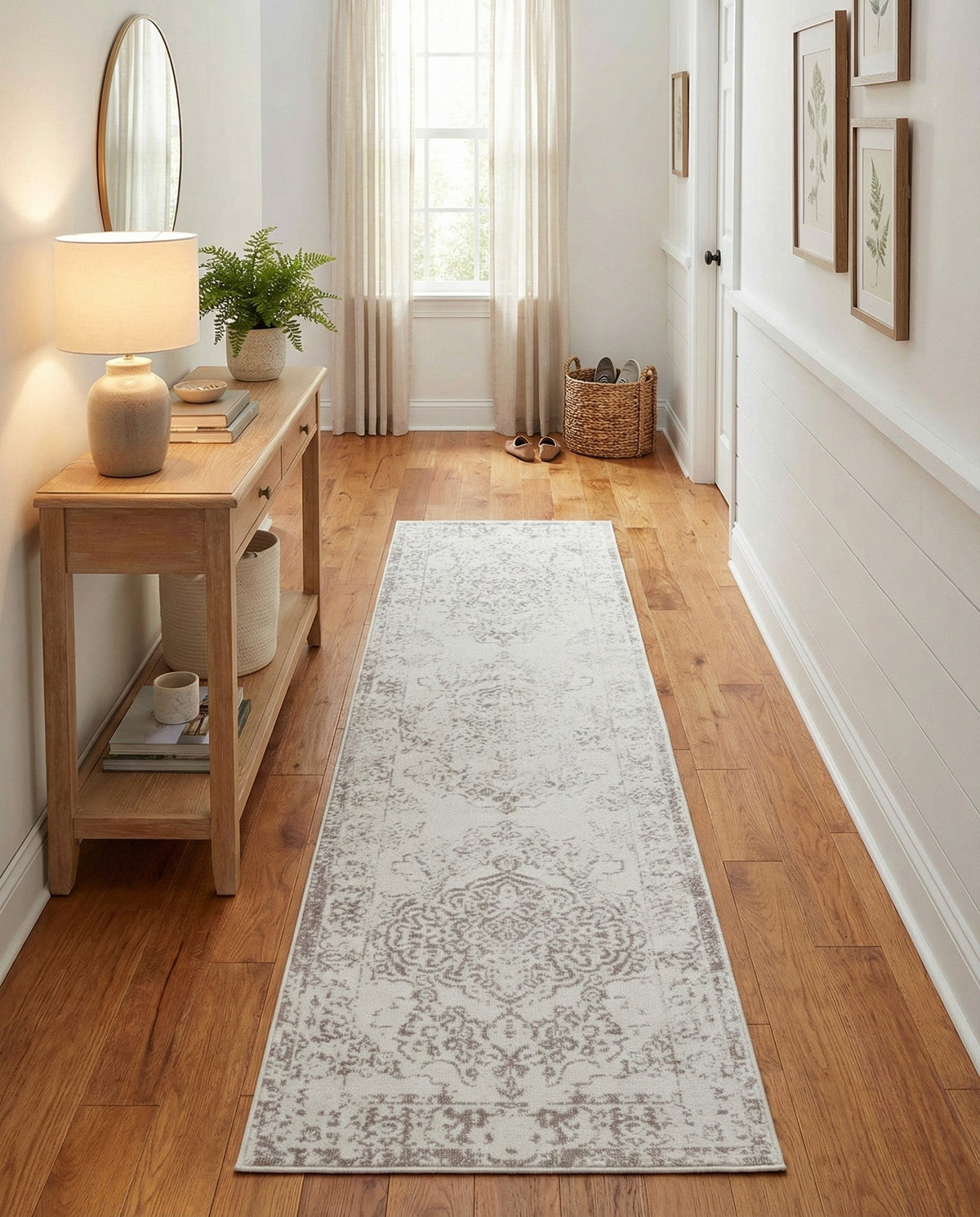 Cambridge Classics Collection Area Rug -  Magdalene (Ivory) Runner Ivory  lifestyle 80