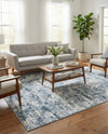 Luminara Sands Collection Area Rug - Elysium (Vintage Blue) Rectangle Vintage Blue  lifestyle 22