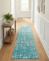 Brighton Stripes Collection Area Rug - Sussex (Light Blue) Runner Light Blue  lifestyle 66