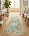 Seaside Blooms Collection Area Rug -  Shalimar Runner Soft Blue  lifestyle 49