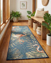 Coastal Terrace Collection Area Rug - Seabreeze Runner Navy Blue  lifestyle 61