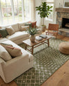 Savannah Pergola Collection Area Rug -  Pergola (Green) Rectangle Green  lifestyle 12