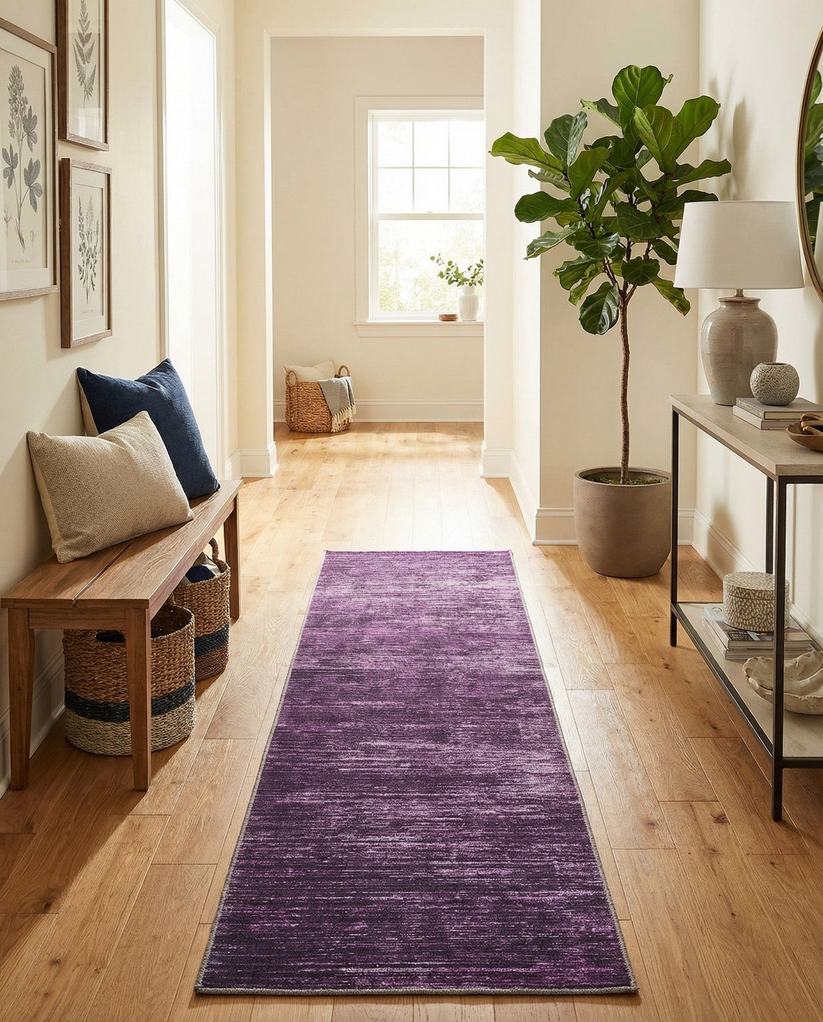 Sahara Essence Collection Area Rug - Oasis (Purple) Runner Purple  lifestyle 69