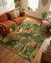 Seaside Blooms Collection Area Rug -  Sorrento Rectangle Green  lifestyle 7