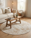 Luminara Sands Collection Area Rug - Elysium (Sand) Round Sand  lifestyle 27