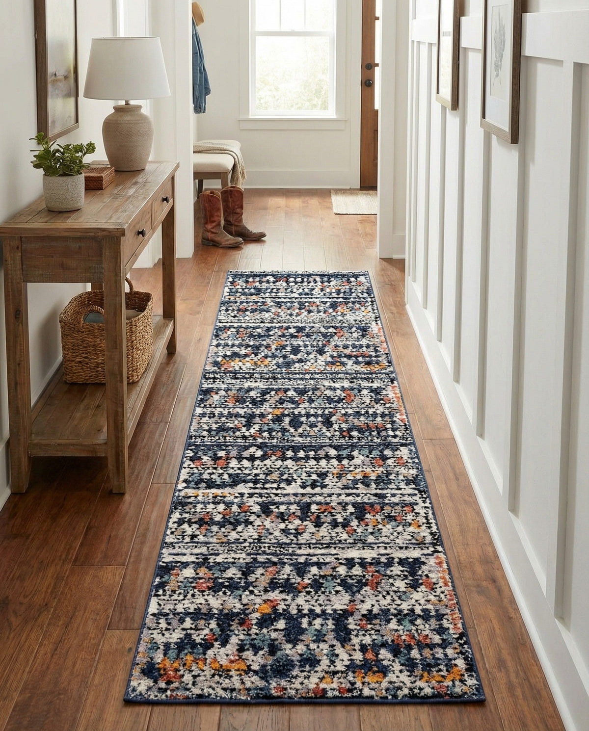 Tangier Treasures Collection Area Rug -  Marrakech Runner Multi  lifestyle 154