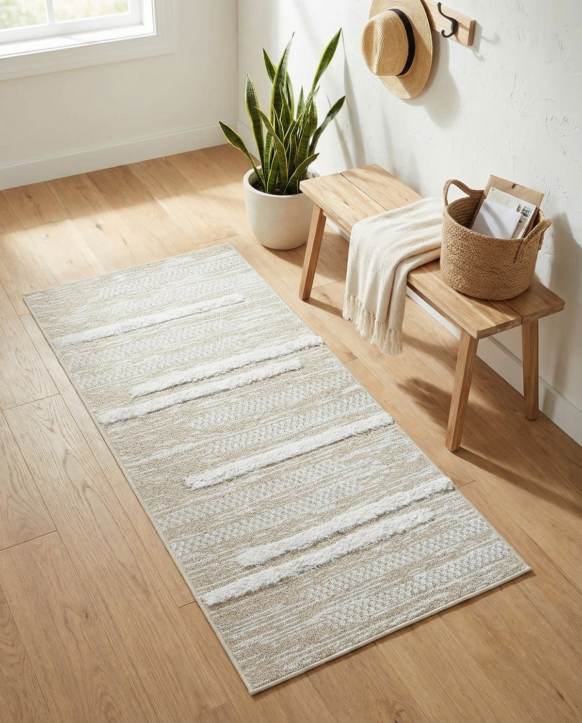 Cathedral Elegance Collection Area Rug - Chapel Runner Ivory  lifestyle 193