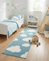 Wonder Tykes Collection Area Rug -  Dreamview Runner Sky blue  lifestyle 63