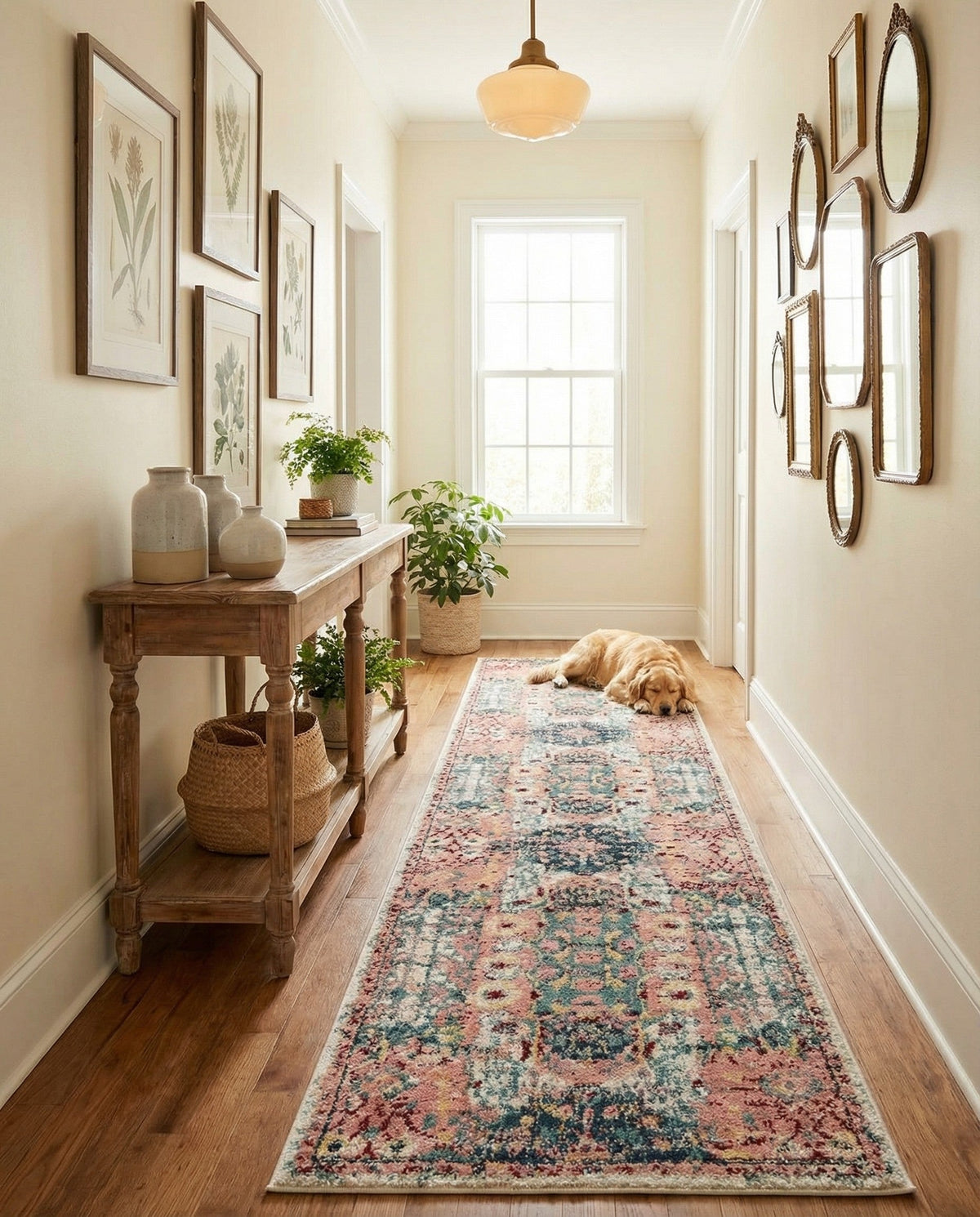 Savannah Elegance Collection Area Rug -  Azalea Runner Pink  lifestyle 171