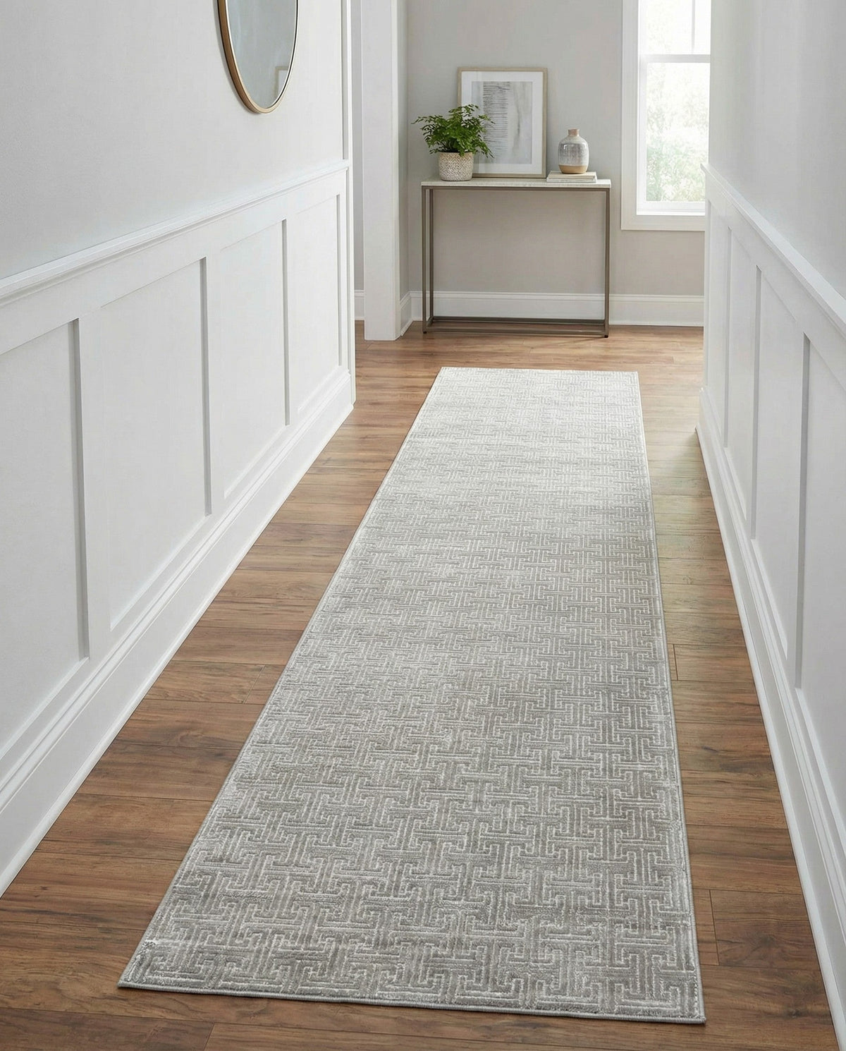 Metro Heights Collection Area Rug -  Hamilton Runner Gray  lifestyle 90