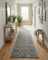 Trellis Mosaic Collection Area Rug - Arborville (Light Gray) Runner Light Gray  lifestyle 37