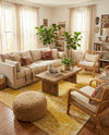 Dover Terrace Collection Area Rug -  Lagoon (Yellow) Rectangle Yellow  lifestyle 3