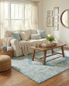 Patio Heritage Collection Area Rug -  Augusta (Aqua) Rectangle Aqua  lifestyle 6