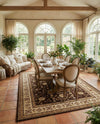 Jaipur Elegance Collection Area Rug -  Nahargarh (Brown) Rectangle Brown  lifestyle 3