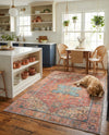 Heritage Elegance Collection Area Rug -  Windsor (Rust Red) Rectangle Rust Red  lifestyle 17