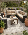 Urban Oasis Rugs Collection Area Rug -  Penthouse (Gray) Square Gray  lifestyle 46