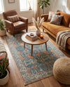 Seville Stripes Collection Area Rug -  Granada (Brick Red) Rectangle Brick Red  lifestyle 3