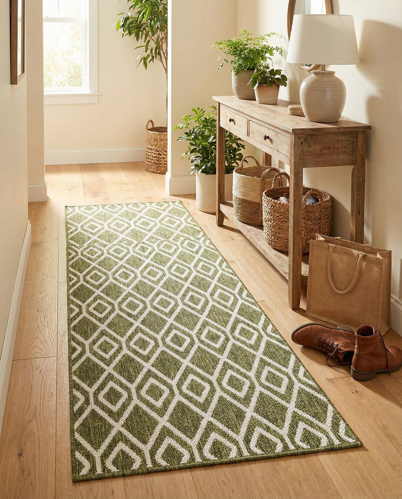 Urban Oasis Rugs Collection Area Rug -  Boulevard (Green) Runner Green  lifestyle 29